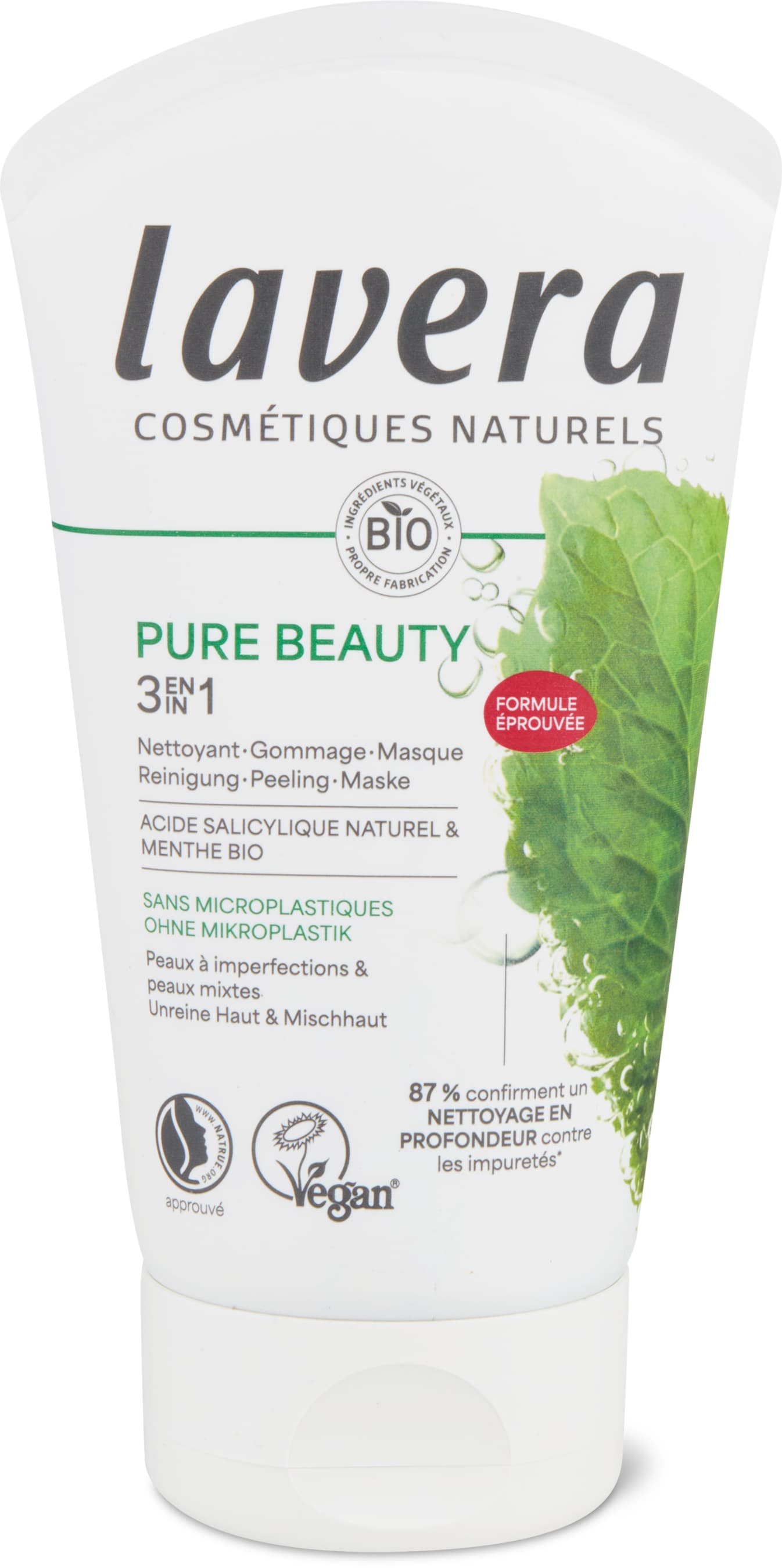 Pure Beauty 3in1 Reinigung-Peeling Maske vegan